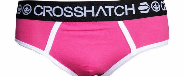 ORIGINMENSWEAR [Bright Magenta, Medium] NEW MENS DESIGNER CROSSHATCH UNDERWEAR NEON SLIPS CLASSIC BRIEF PANTS